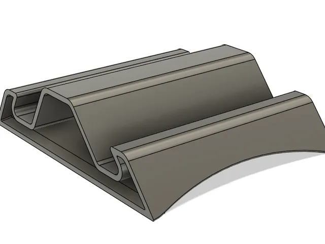 Phone stand with a concave base