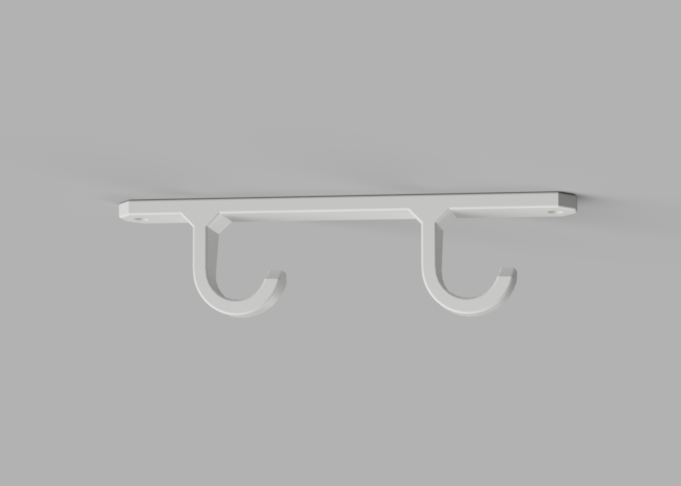 Miniatura 2 do modelo 3D Under Cabinet Cup Hook