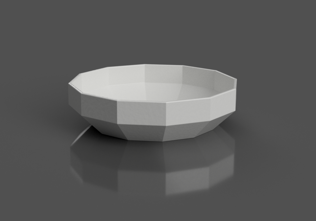 Low Poly Tray / Bowl