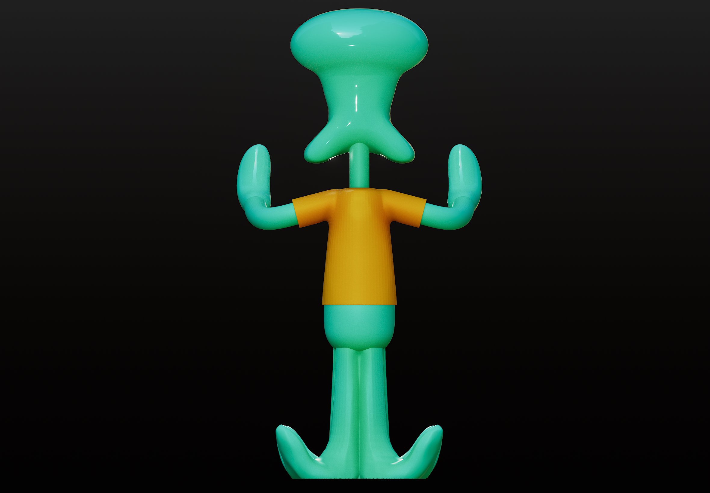 Miniatura 3 do modelo 3D Squidward