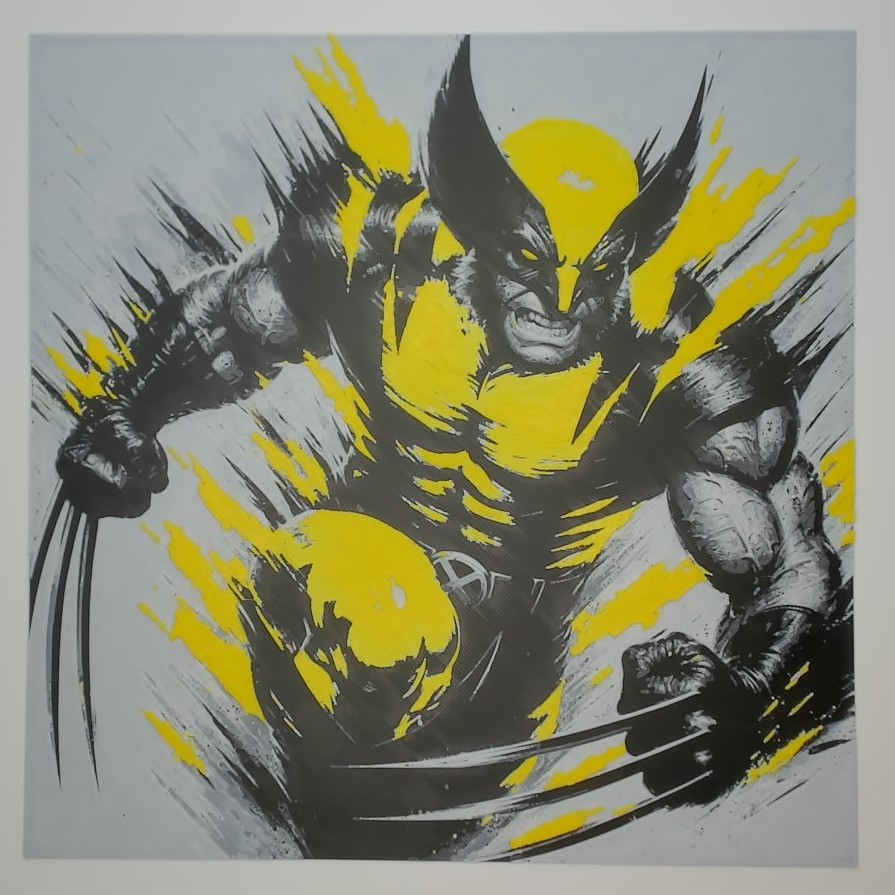 Miniatura 2 do modelo 3D Wolverine Hueforge