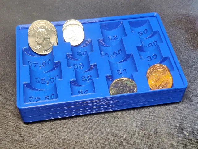 U.S. Coin Tray Gridfinity