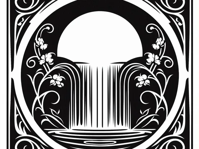 Wall art: Waterfall (two colours)