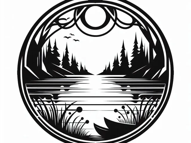 Wall art: Lake (two colours)