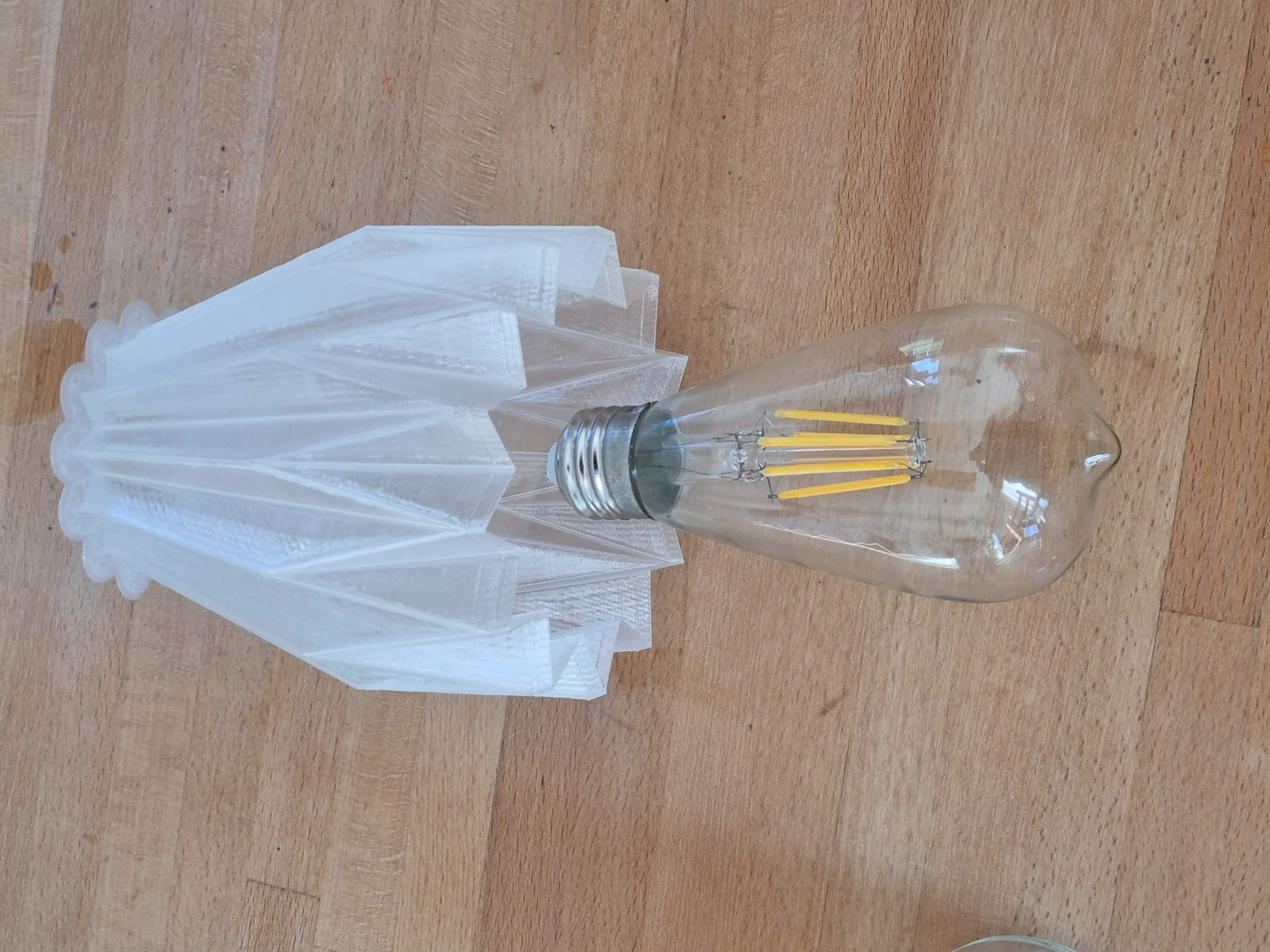 Miniatura 6 do modelo 3D lamp shade star e27 socket light