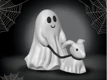 Ghost Walking Dog