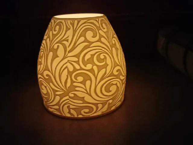 LED tealight lithophane lamp