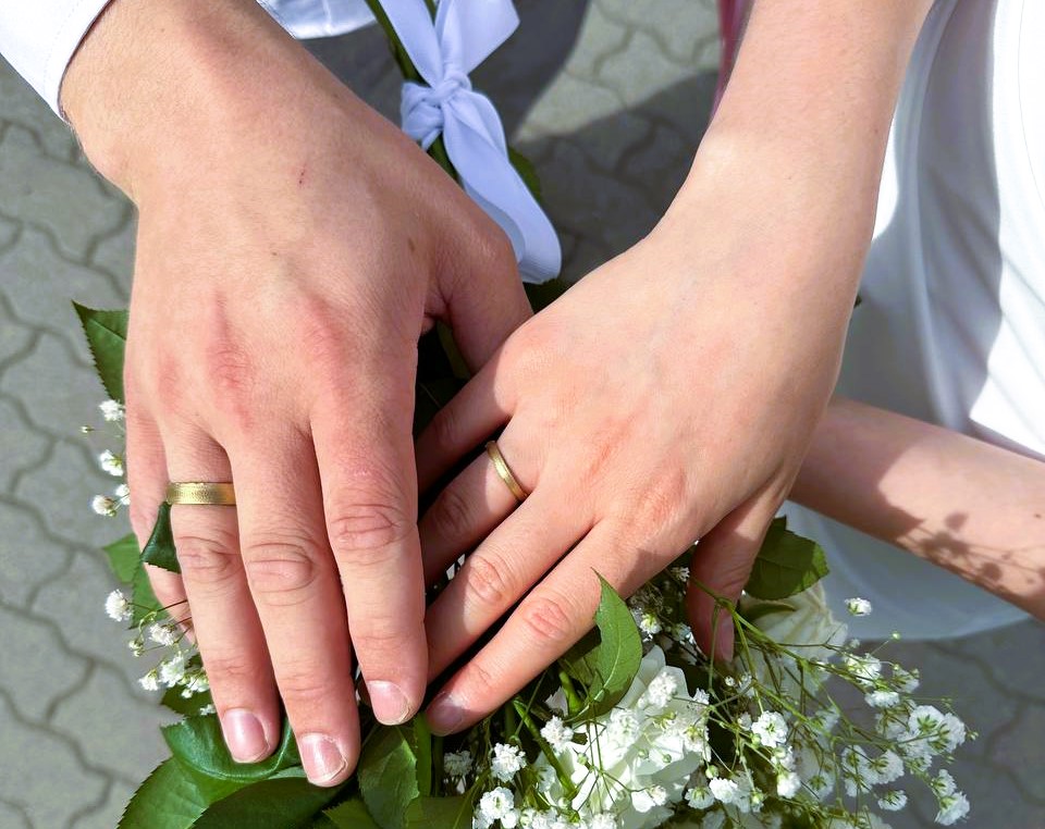 Couple wedding rings