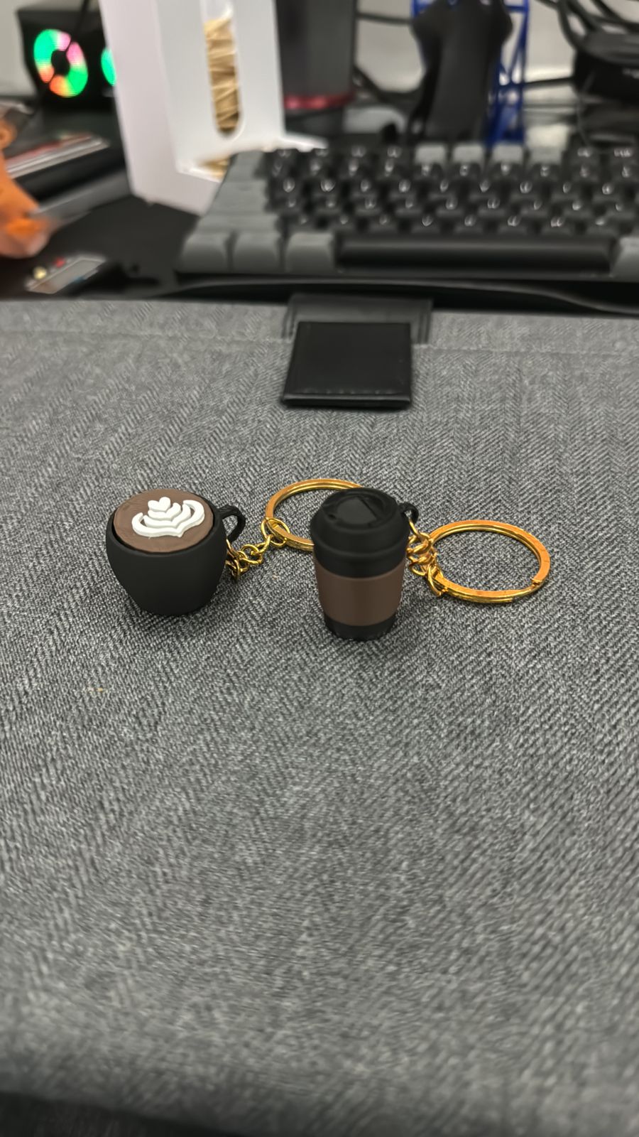 coffee cup keychains