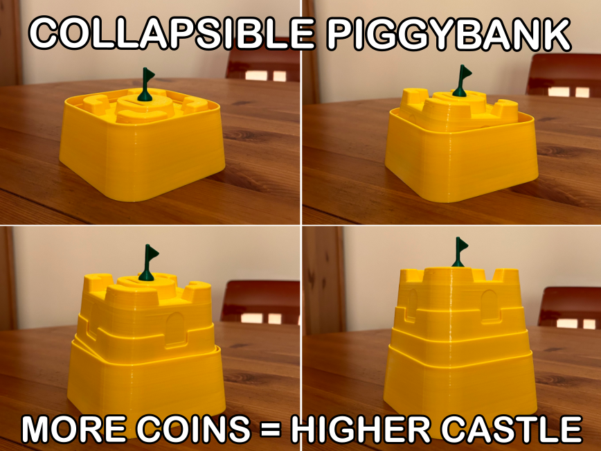 Collapsible Sandcastle-Piggybank