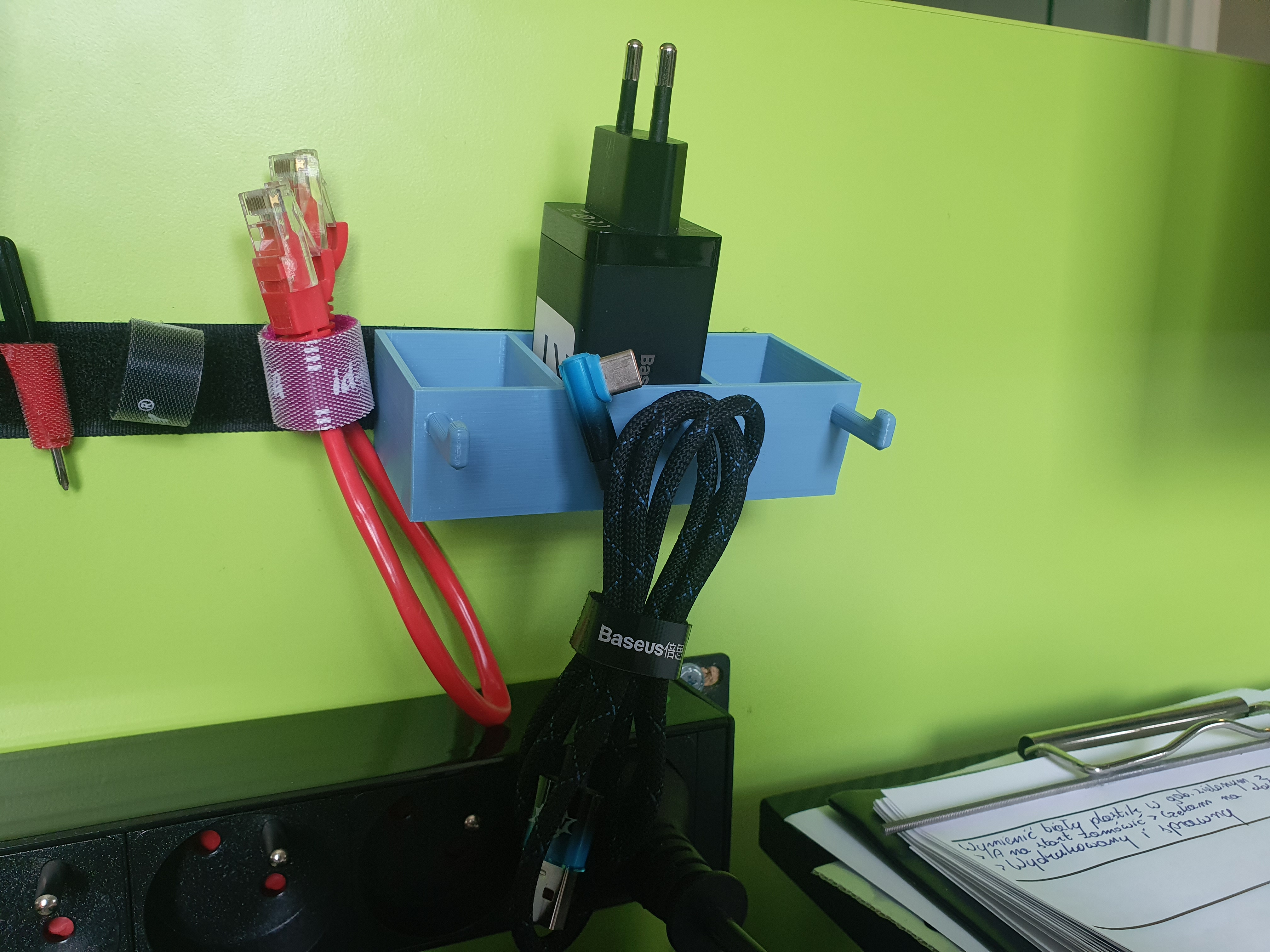 Phone charger and cabels holder / organizer