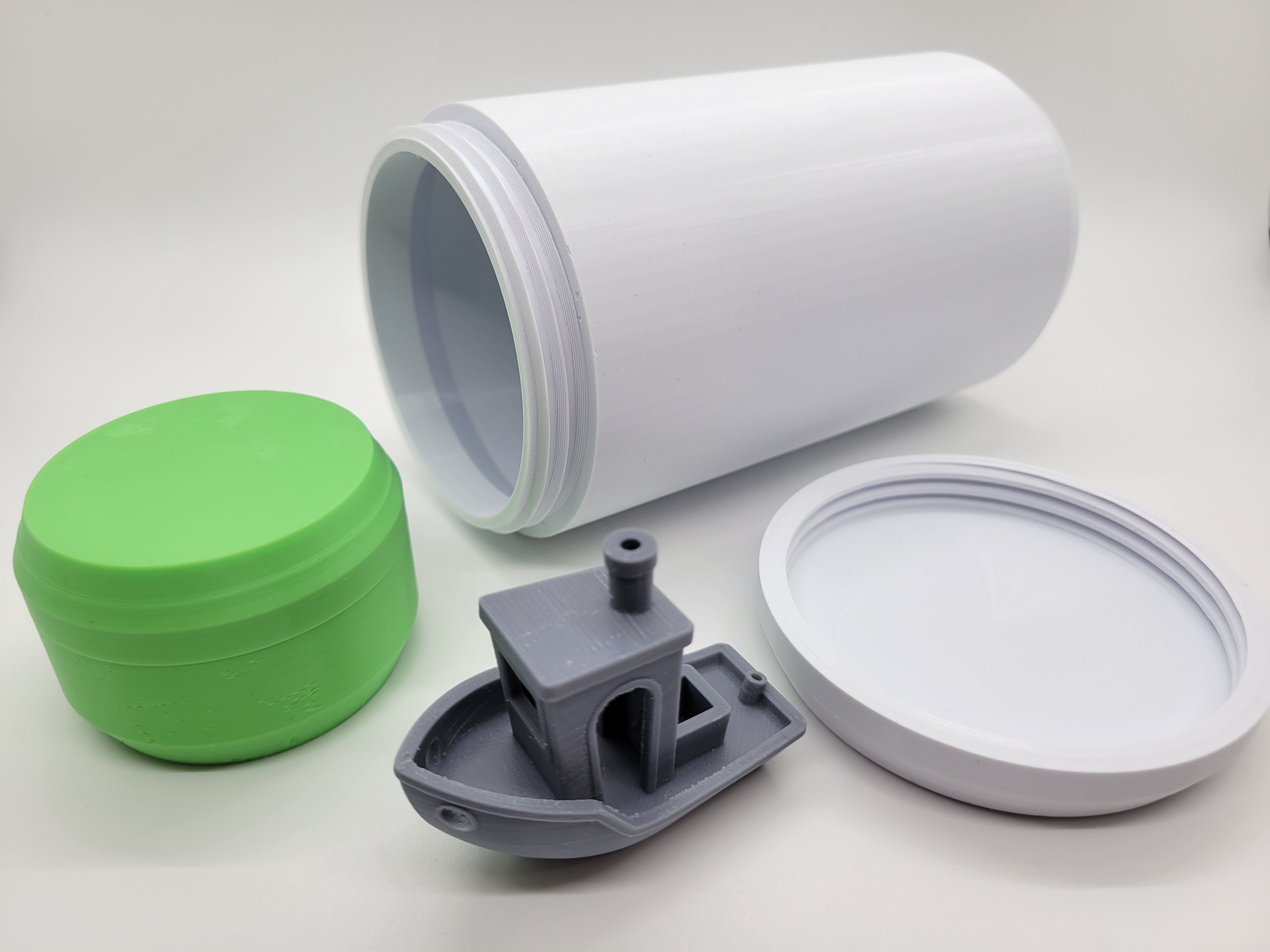Miniatura 2 do modelo 3D Custom Threaded Container