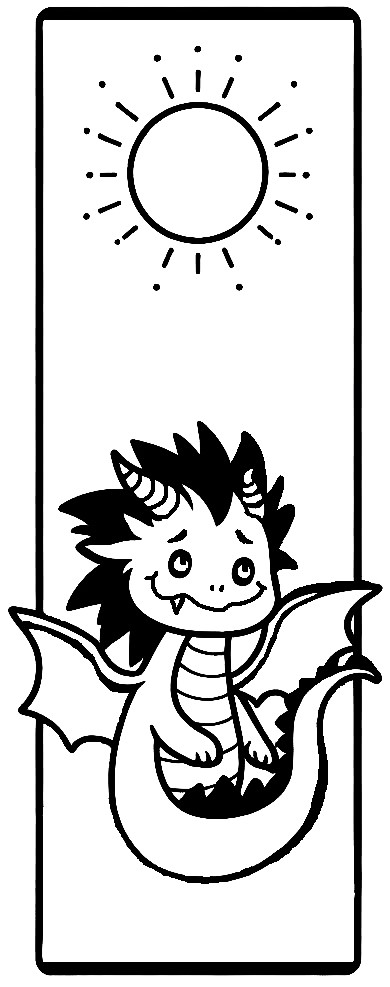 Bookmark - Cute Dragon by Eva Máčová | Download free STL model ...