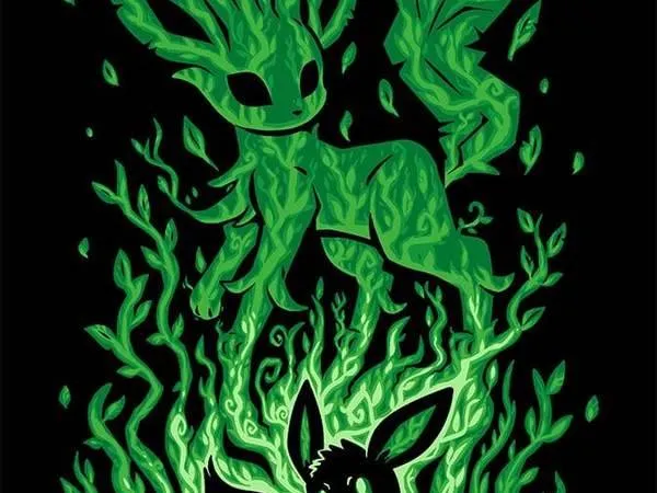 Eevee/Leafeon Evolution Hueforge Art
