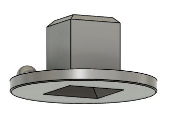 Removable adapter for 6.25mm drillbit socket