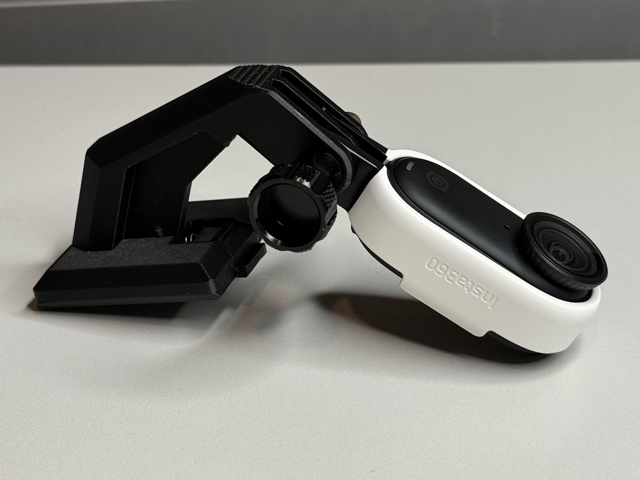 Action Cam Helmet Shroud Mount - Low Drop (Insta 360 Go 3S)
