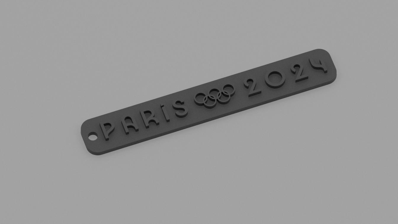 Paris 2024 Olympics keychain