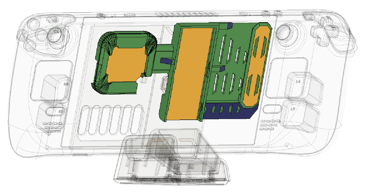 JSAUX HB0609 Steam Deck Modcase Adapters