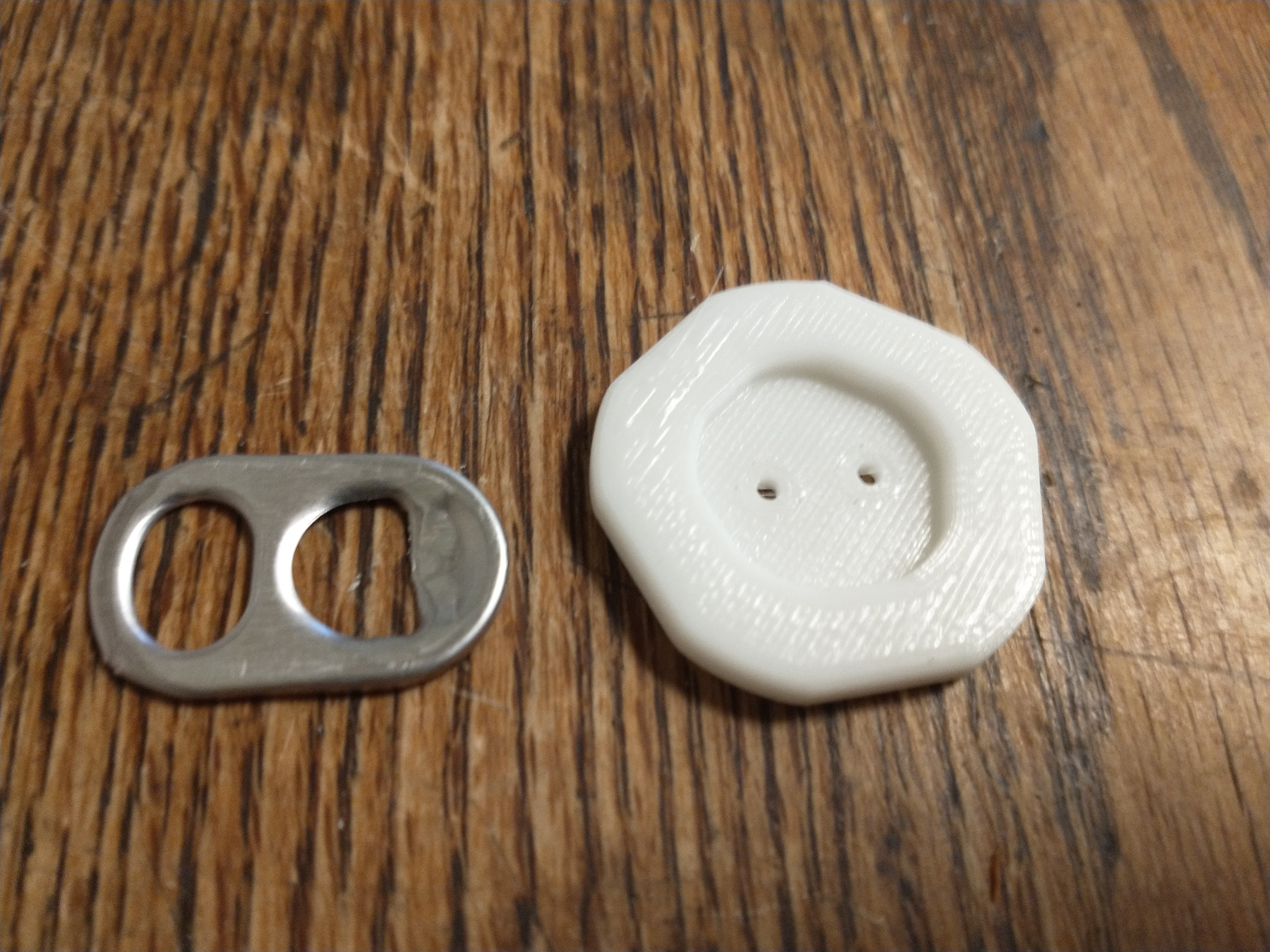 30mm Wide Ridge Pentagonal Button