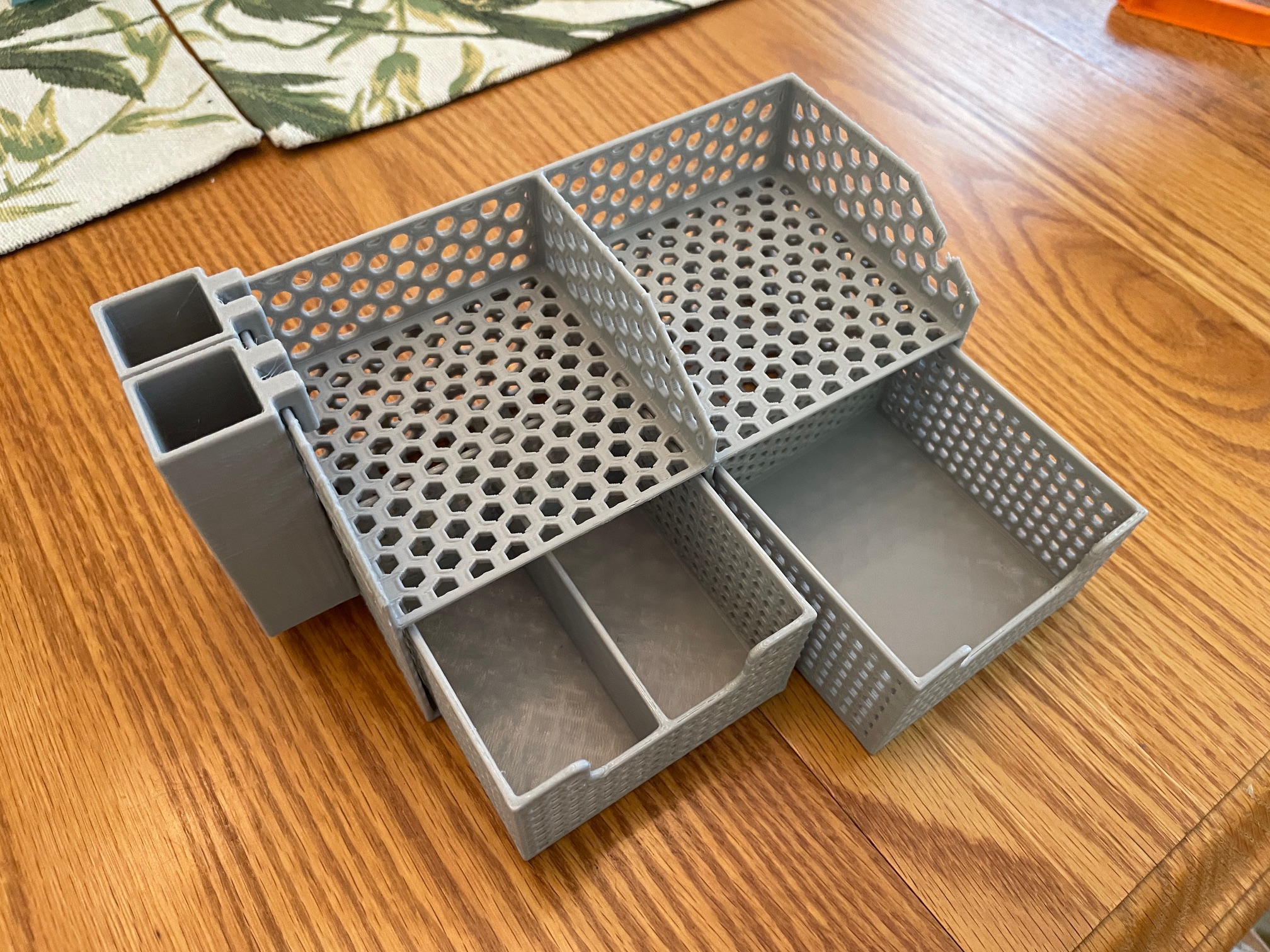 Honeycomb Desk Organizer with Drawer by JayBird_25 | Download free STL ...