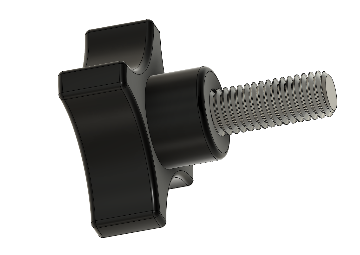M8 Star Knob Stud