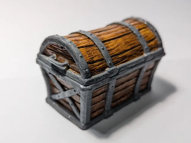 Treasure chest with interior