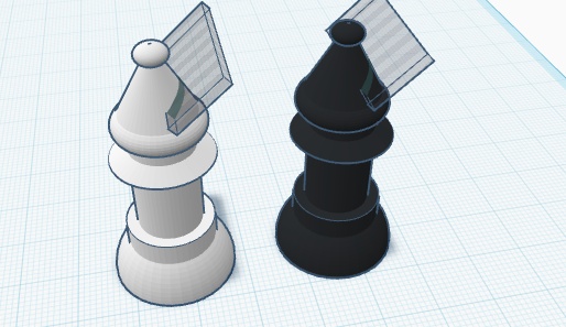 Chess Bishops (White and Black)