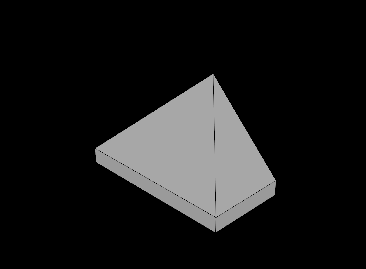 Lego Compatible (3048b.dat) Slope Brick 45  1 x  2 Triple