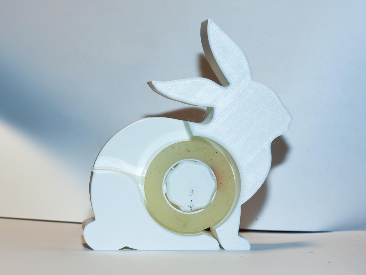 Bunny tape dispenser by Igotocds Download free STL model