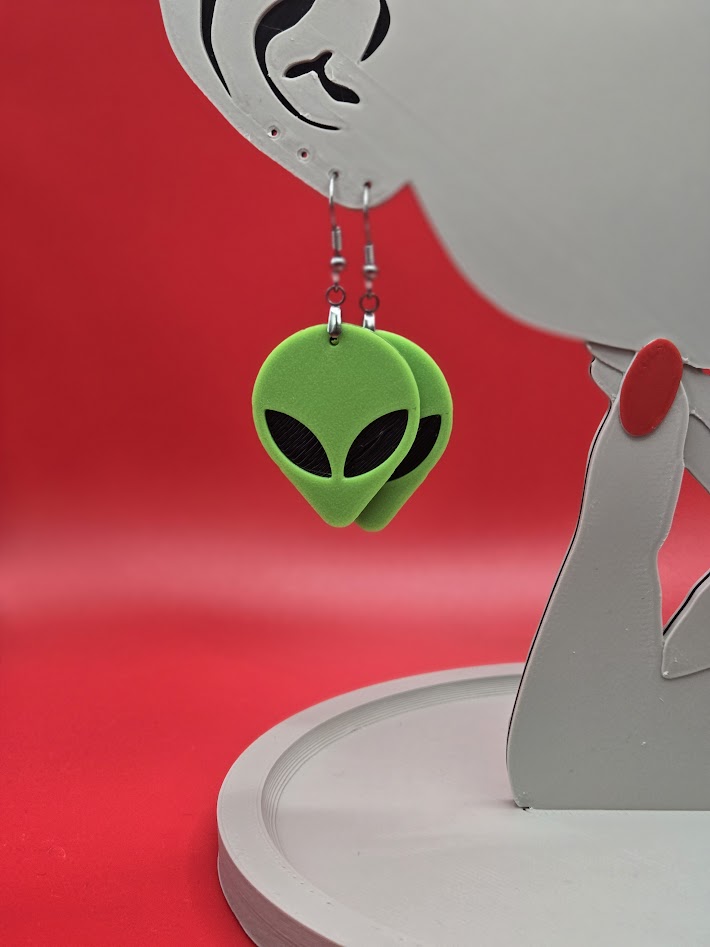 Alien Earrings by Javier Rizzo | Download free STL model | Printables.com