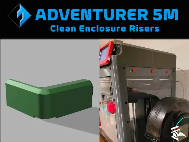 FlashForge Adventurer 5m Clean Enclosure Risers