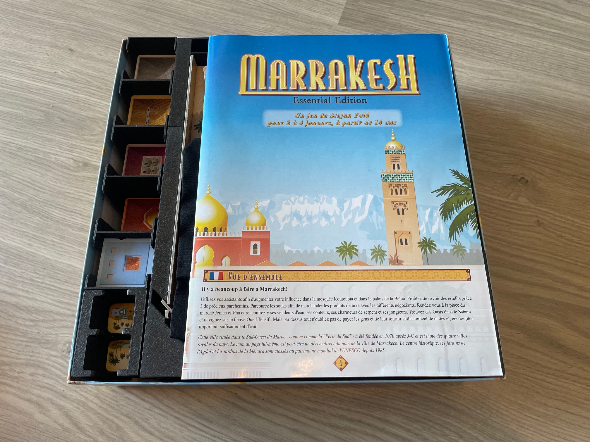 Marrakesh board game insert (Essential Edition + Deluxe Component addon)
