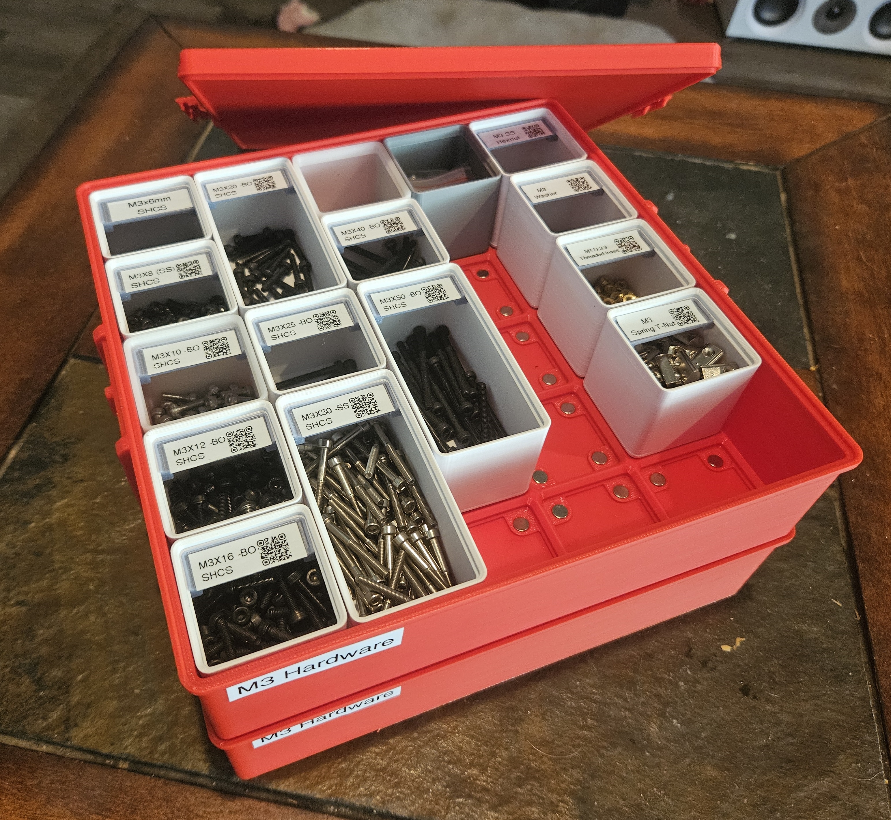 Stackable Storage Box - Gridfinity 5x5 with Lid