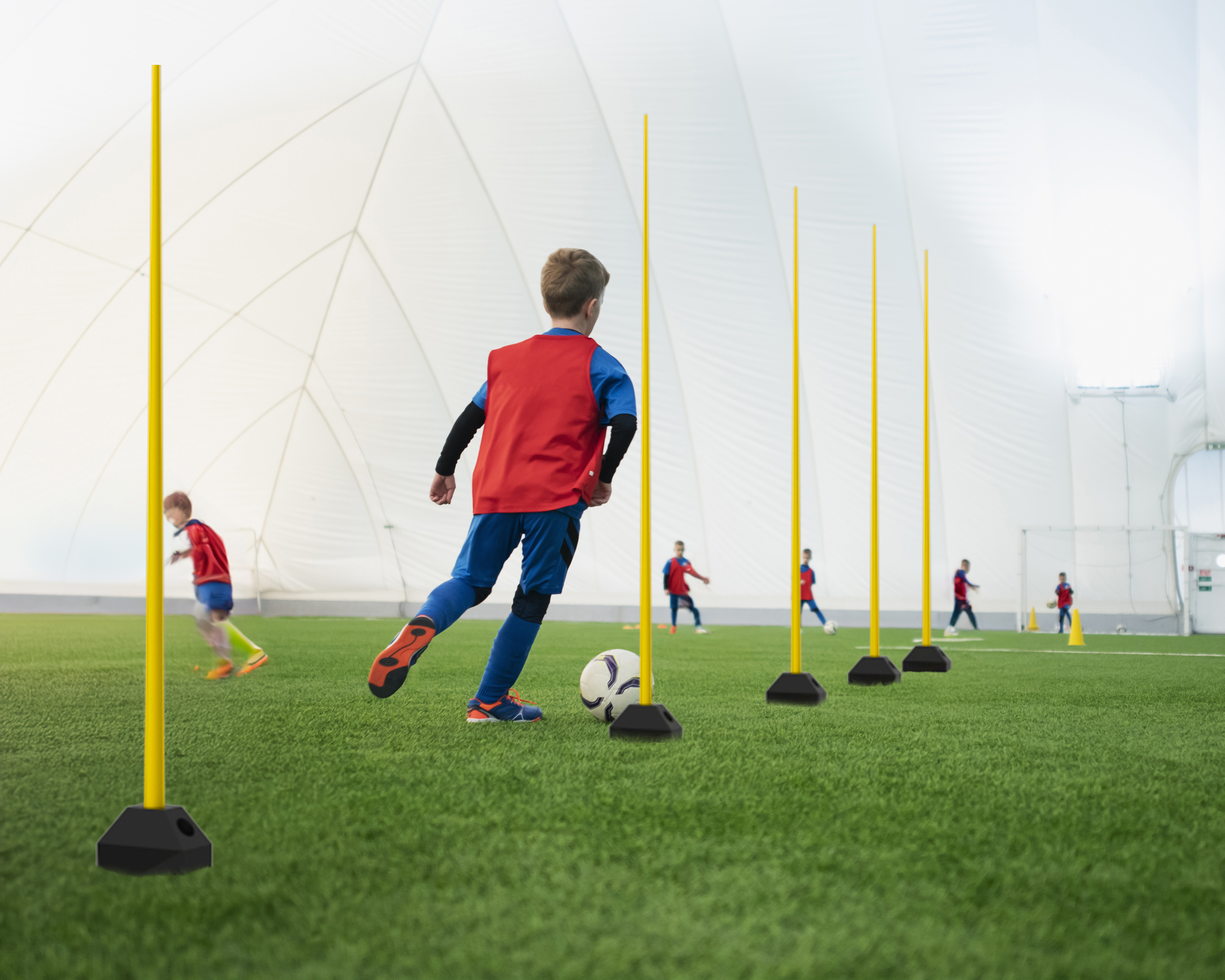 Training pole soccer equipment bar workout football