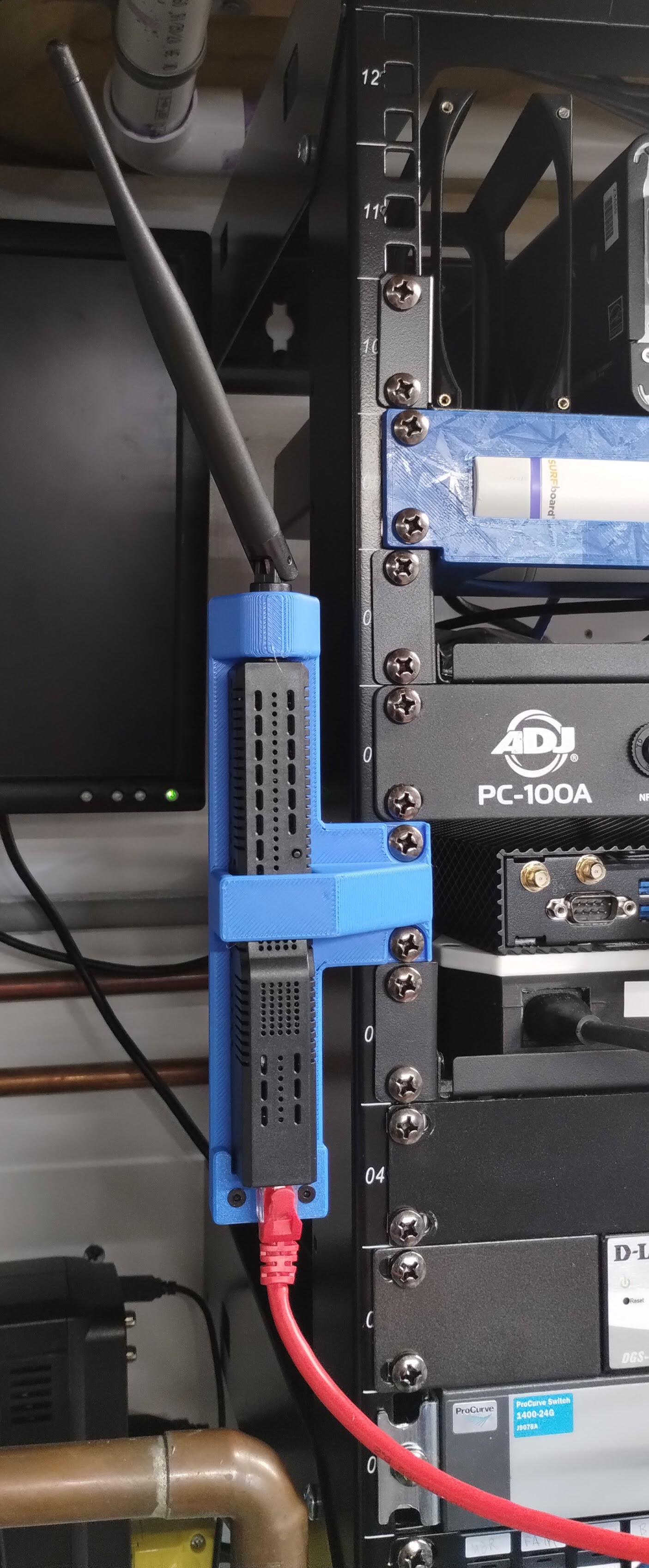 smlight SLZB-06 PoE Zigbee coordinator rack mount