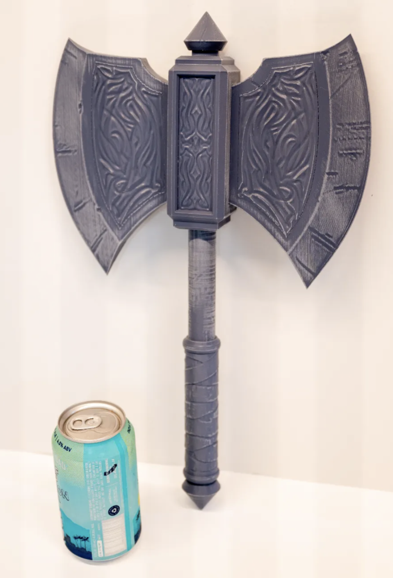 Axe Print in place
