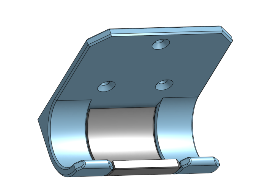 Small wall bracket e.g. for brooms or other items.