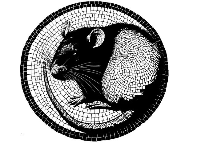 Rat mosaic 2 (two colours)