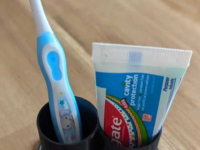 Small Toothbrush and Toothpaste Holder