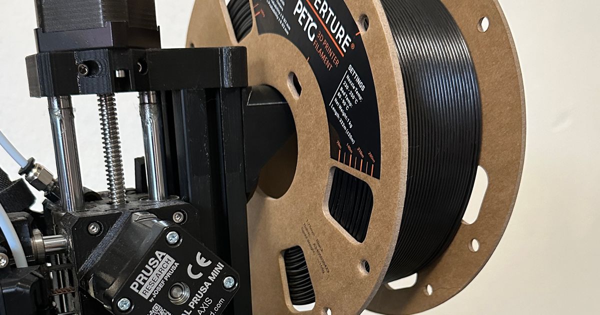 Spool Holder Prusa MINI - Compact Remix by erikringwalters | Download ...
