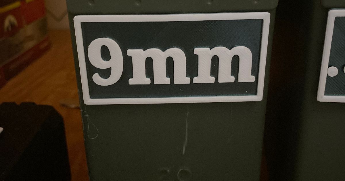 Ammo Can Box labels by QuietMike Download free STL model Printables com Ammo Can Box labels by QuietMike Download free STL model Printables com