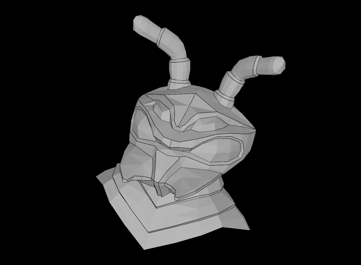 Lego Compatible (13758.dat) Minifig Head Modified Galaxy Squad Alien Mantizoid 4 Eyes Antennae and Mandibles
