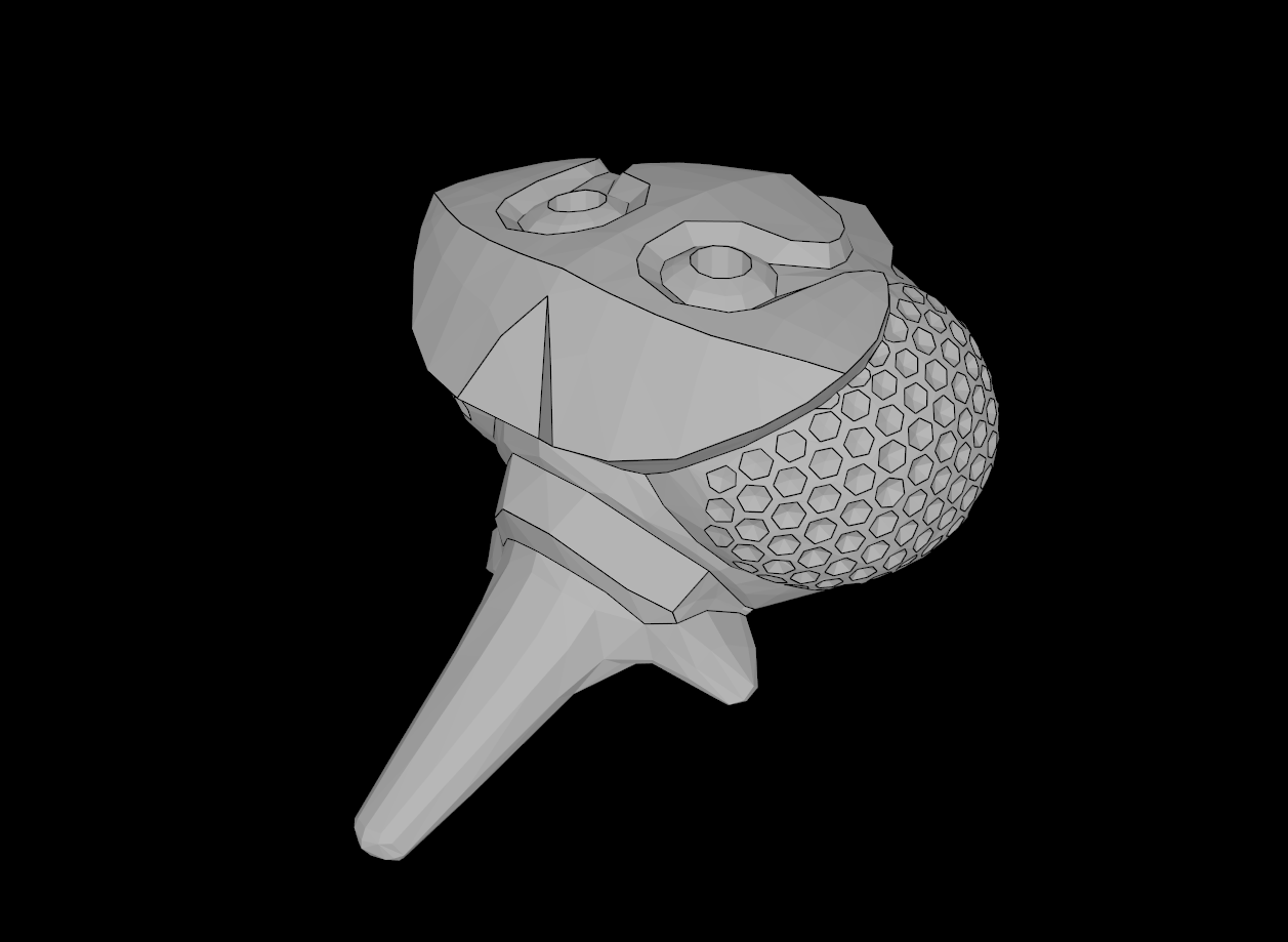 Lego Compatible (11595.dat) Minifig Head Modified Galaxy Squad Alien Mosquitoid Compound Eyes Long Proboscis