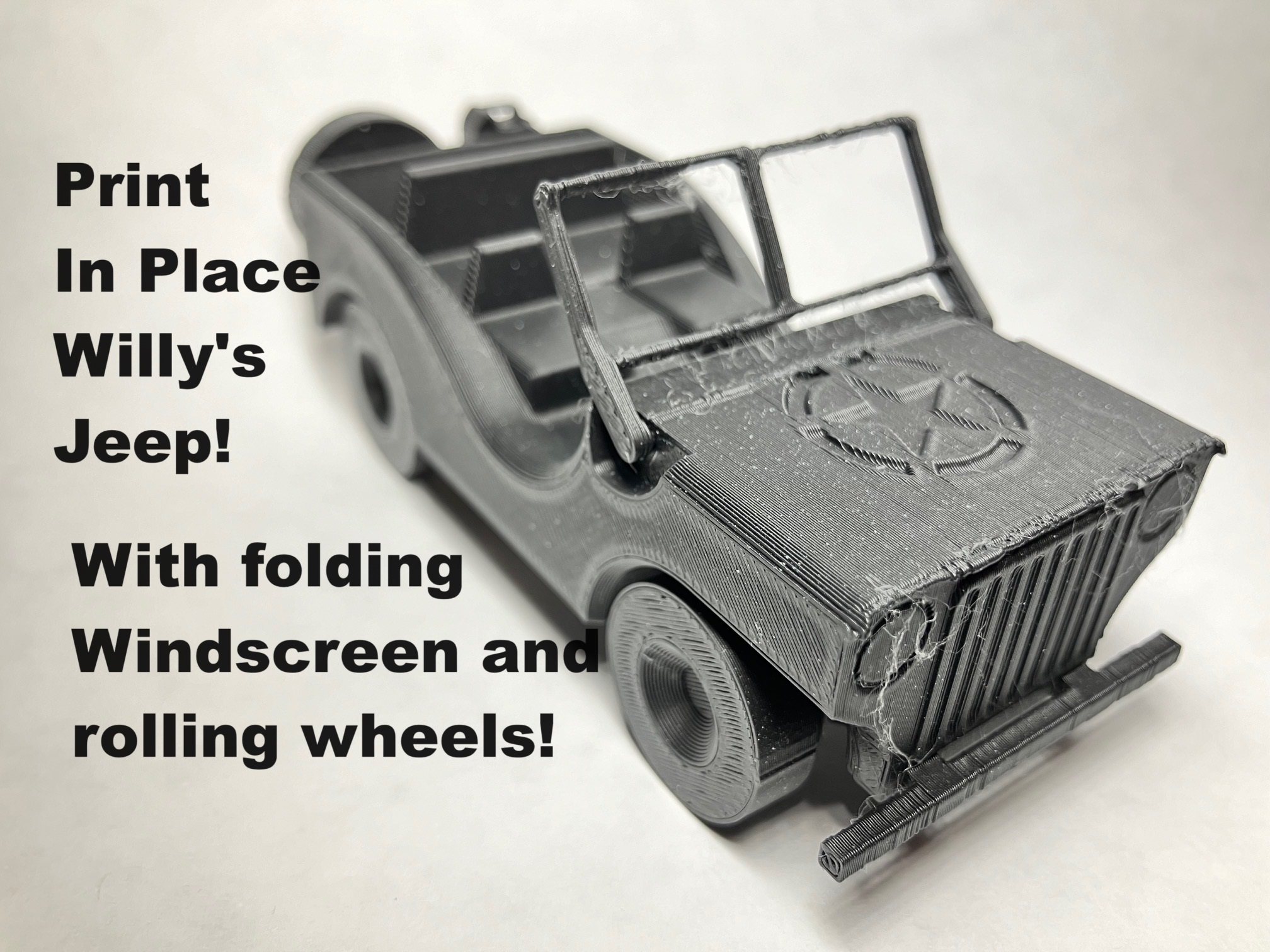 Print-In-Place Willy's Jeep!