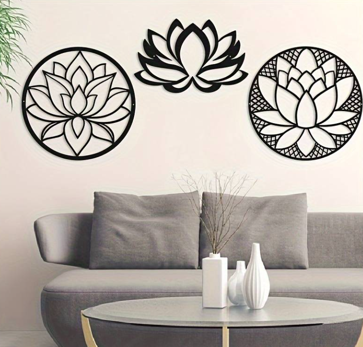 3Pcs Classic Lotus Flower