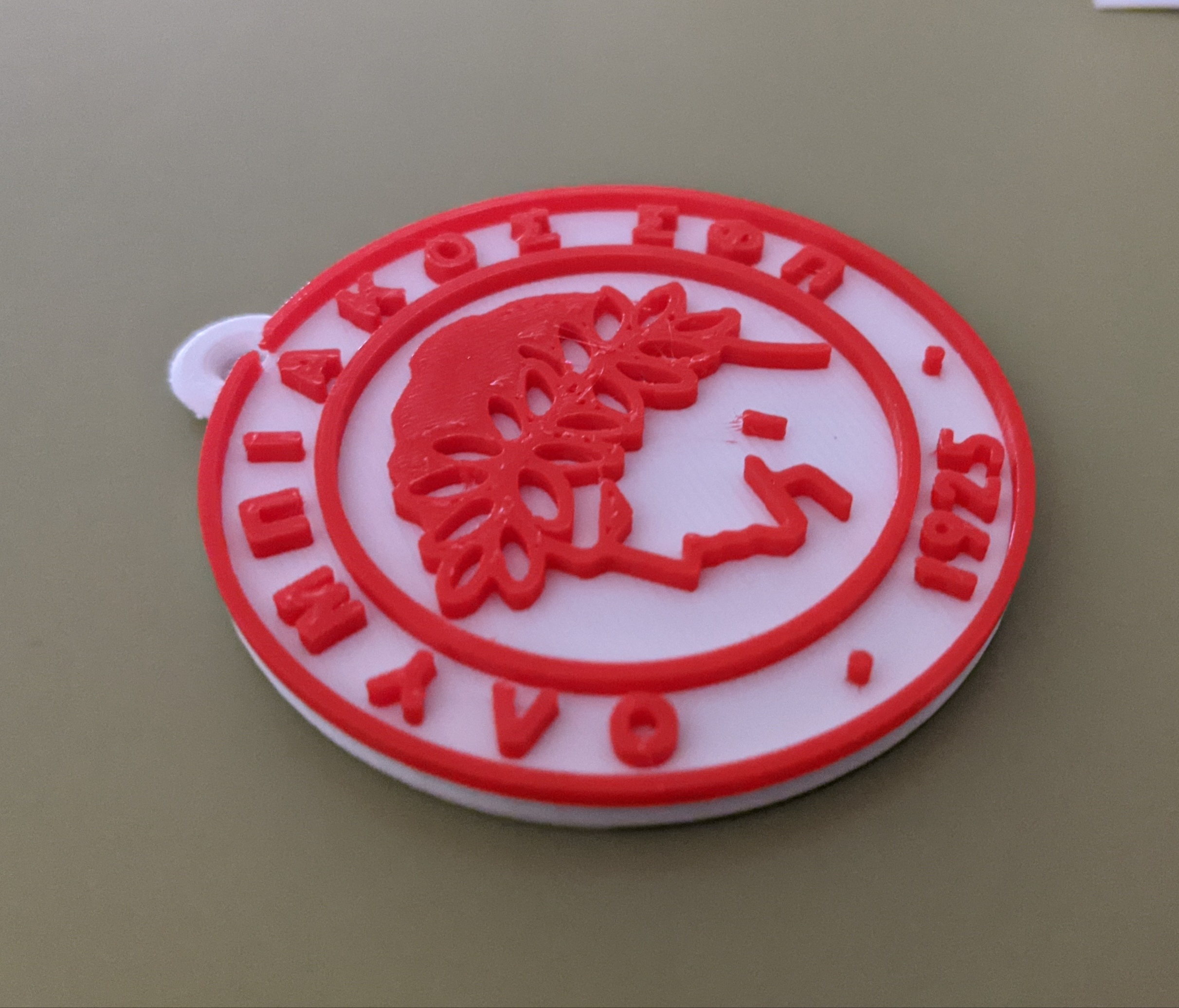 Olympiakos (OSFP) Greek Sports Team keychain ΟΣΦΠ