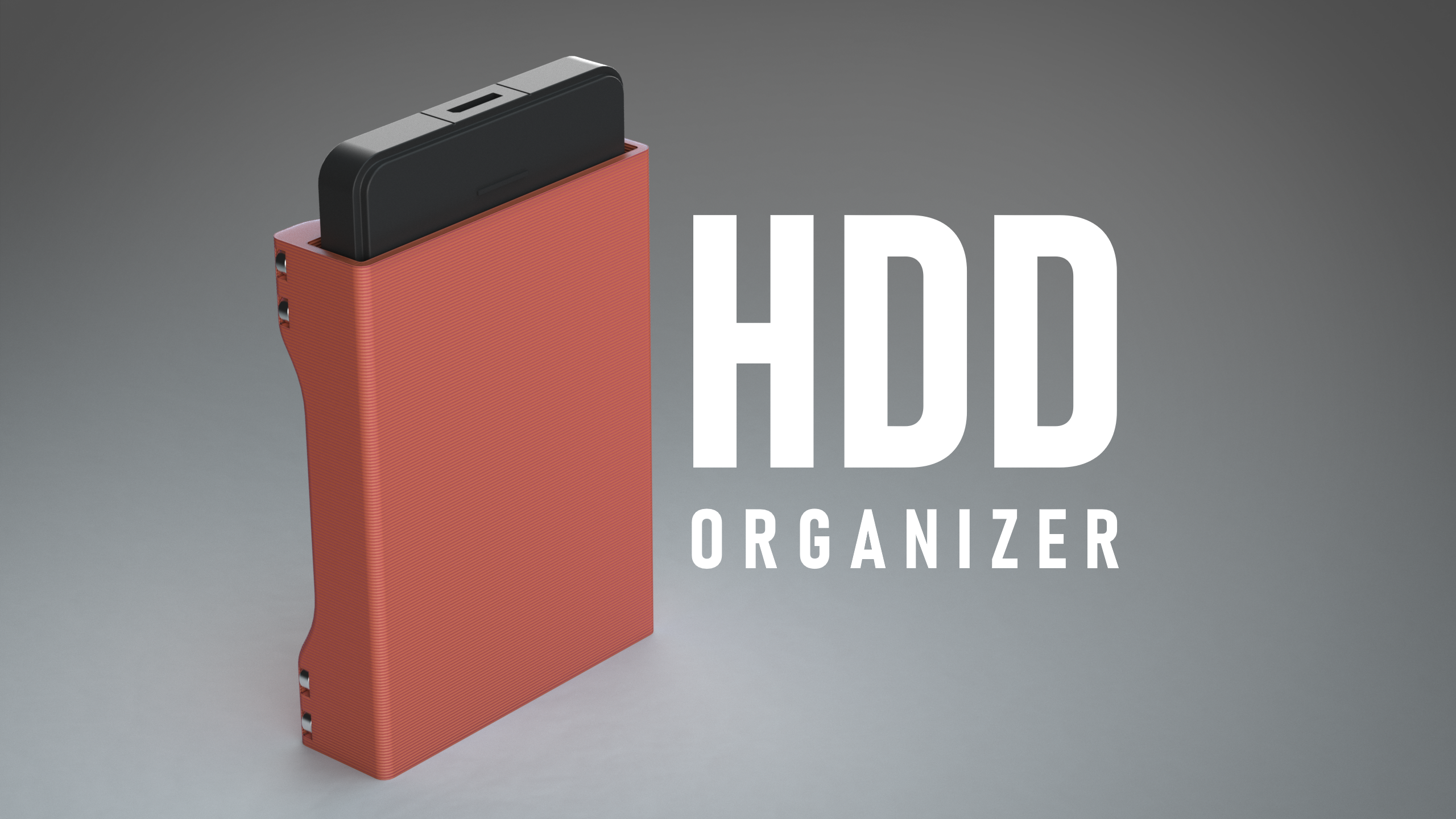Magnetized HDD Organizer