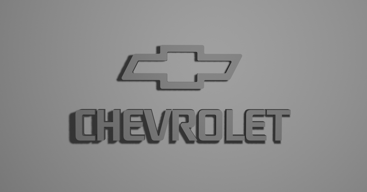 Chevrolet logo by tubi | Download free STL model | Printables.com