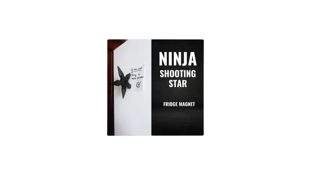 Ninja shooting star fridge magnet