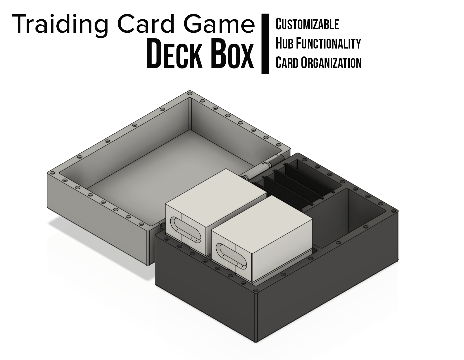 Card Box   Deck Box    Hub fuction     for TCG
